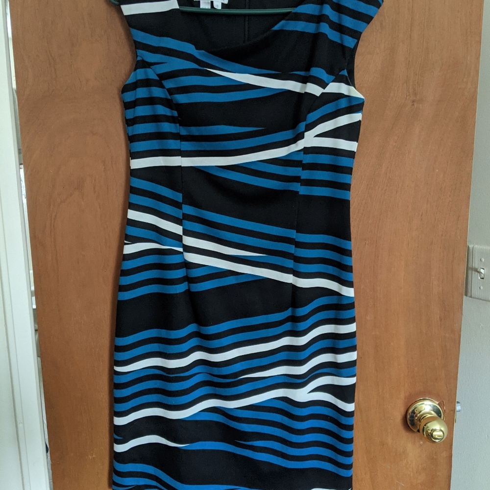 London Times blue dress